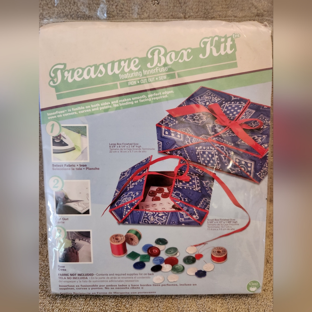 Treasure Box Kit: Iron-Cut Out-Sew, NWT